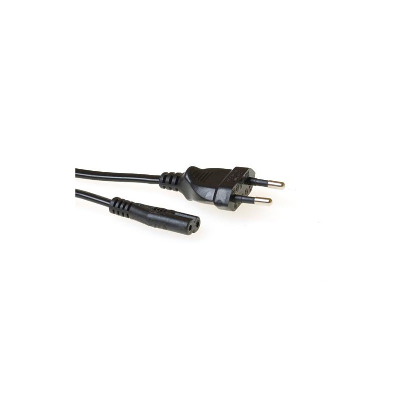 ACT 230V connection cable Euro male - C7 female 1.5 m Musta 1,5 m
