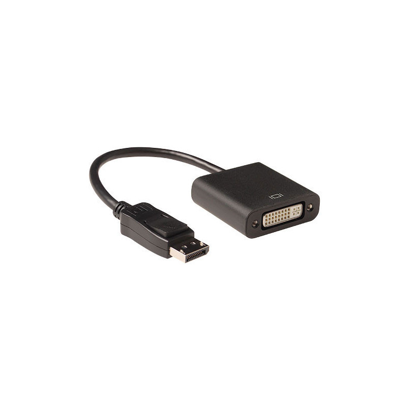 ACT AK3985 videokaapeli-adapteri 0,15 m DisplayPort DVI Musta