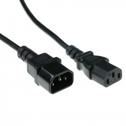 ACT 230V connection cable C13 - C14 1.8 m Musta 1,8 m
