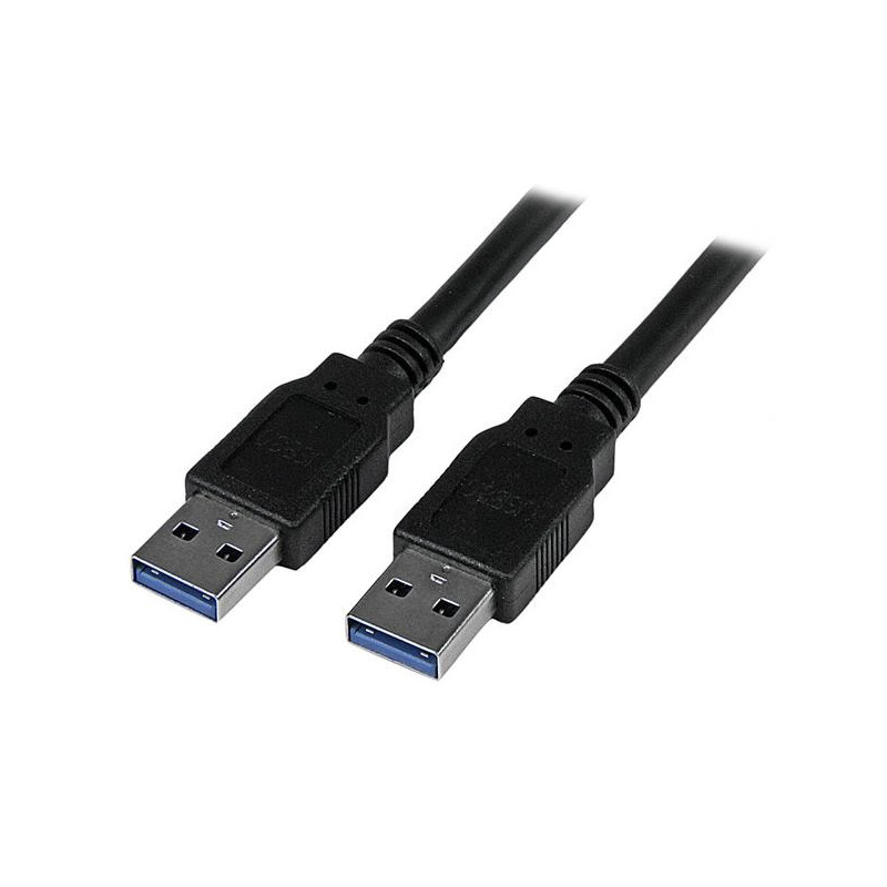 StarTech.com USB3SAA3MBK USB-kaapeli 3 m USB 3.2 Gen 1 (3.1 Gen 1) USB A Musta