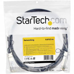 StarTech.com DACSFP10G3M valokuitukaapeli 3 m SFP Musta