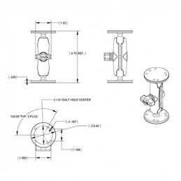 RAM Mounts RAM-B-101U asennussarja