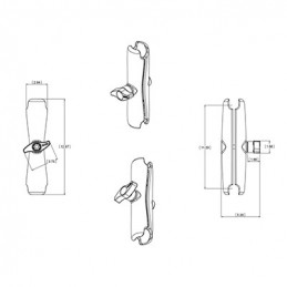 RAM Mounts RAM-D-201U-E asennussarja