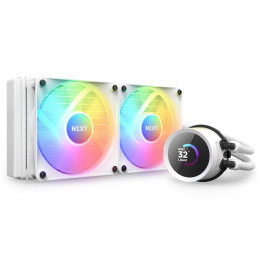 NZXT Kraken 240 RGB Suoritin All-in-one-nesteenjäähdytin 12 cm Valkoinen 1 kpl