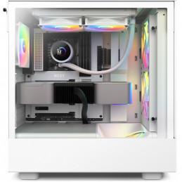 NZXT Kraken 240 RGB Suoritin All-in-one-nesteenjäähdytin 12 cm Valkoinen 1 kpl