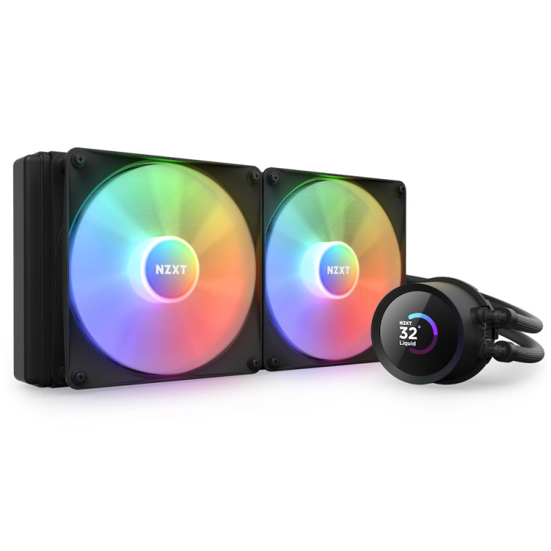 NZXT Kraken 280 RGB Suoritin All-in-one-nesteenjäähdytin 14 cm Musta 1 kpl