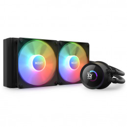 NZXT Kraken 240 RGB Suoritin All-in-one-nesteenjäähdytin 12 cm Musta 1 kpl