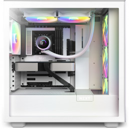 NZXT Kraken 280 RGB Suoritin All-in-one-nesteenjäähdytin 14 cm Valkoinen 1 kpl