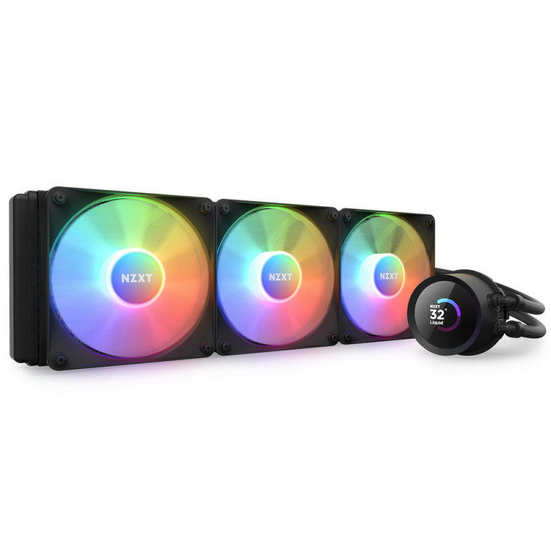 NZXT Kraken 360 RGB Suoritin All-in-one-nesteenjäähdytin 12 cm Musta 1 kpl