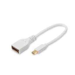 Ednet 84508 DisplayPort-kaapeli 0,15 m Mini DisplayPort Valkoinen