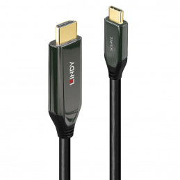 Lindy 43367 videokaapeli-adapteri 1 m USB Type-C HDMI-tyyppi A (vakio) Musta