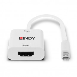 Lindy 41069 videokaapeli-adapteri Mini DisplayPort HDMI-tyyppi A (vakio) Valkoinen