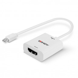 Lindy 41069 videokaapeli-adapteri Mini DisplayPort HDMI-tyyppi A (vakio) Valkoinen