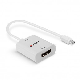 Lindy 41069 videokaapeli-adapteri Mini DisplayPort HDMI-tyyppi A (vakio) Valkoinen