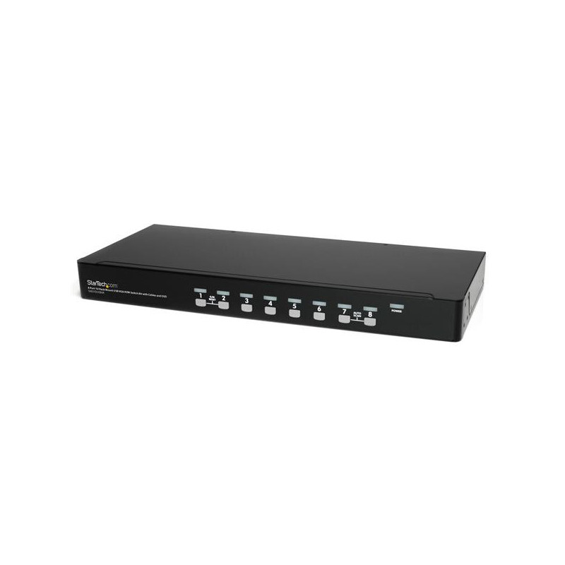 StarTech.com SV831DUSBUK KVM-kytkin Telineasennus Musta