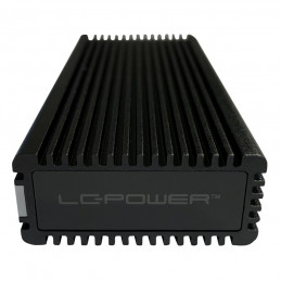 LC-Power LC-M2-C-MULTI-RGB tallennusaseman kotelo SSD-kotelo Alumiini, Musta M.2