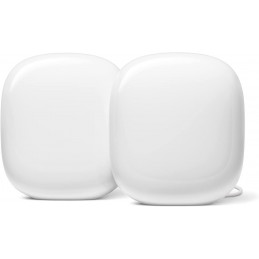 Google Nest Wifi Pro Kolmikaista (2,4 GHz 5 GHz 6 GHz) Wi-Fi 6E (802.11ax) Valkoinen 2 2x2