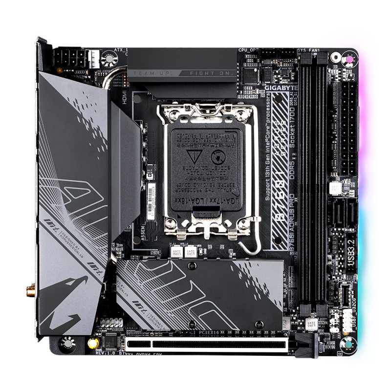 Gigabyte B760I AORUS PRO emolevy Intel B760 Express LGA 1700 Mini ITX