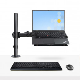 StarTech.com A-LAPTOP-DESK-MOUNT kannettavan tietokoneen teline Kannettavan tietokoneen varsiteline Musta 86,4 cm (34")