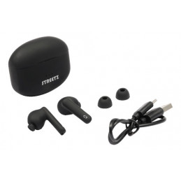 Deltaco TWS-116 kuulokkeet ja kuulokemikrofoni True Wireless Stereo (TWS) In-ear Puhelut Musiikki Bluetooth Musta