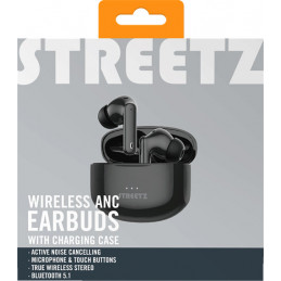 Deltaco TWS-116 kuulokkeet ja kuulokemikrofoni True Wireless Stereo (TWS) In-ear Puhelut Musiikki Bluetooth Musta