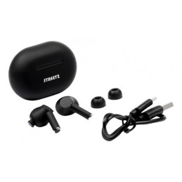 Deltaco TWS-117 kuulokkeet ja kuulokemikrofoni True Wireless Stereo (TWS) In-ear Puhelut Musiikki Bluetooth Musta