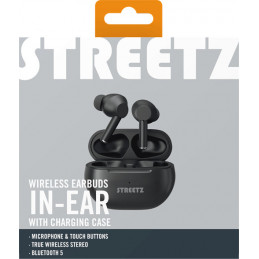 Deltaco TWS-117 kuulokkeet ja kuulokemikrofoni True Wireless Stereo (TWS) In-ear Puhelut Musiikki Bluetooth Musta