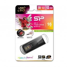 Silicon Power Blaze B50 USB-muisti 16 GB USB A-tyyppi 3.2 Gen 1 (3.1 Gen 1) Musta