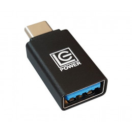 LC-Power LC-ADA-U31C kaapelin sukupuolenvaihtaja USB C USB A Musta