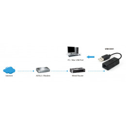 LevelOne USB-0301 verkkokortti 100 Mbit s