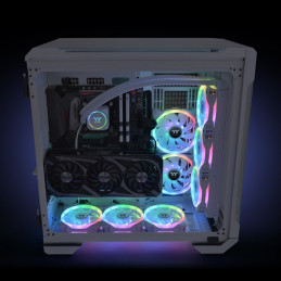 Thermaltake SWAFAN 14 RGB Radiator Fan TT Premium Edition White Tietokonekotelo Ilmanjäähdytin 14 cm Valkoinen 3 kpl