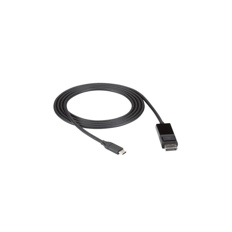 Black Box VA-USBC31-DP12-006 videokaapeli-adapteri 1,8 m USB Type-C DisplayPort Musta