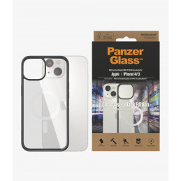 PanzerGlass ClearCase matkapuhelimen suojakotelo 15,5 cm (6.1") Suojus Musta, Läpinäkyvä