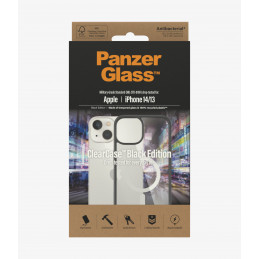 PanzerGlass ClearCase matkapuhelimen suojakotelo 15,5 cm (6.1") Suojus Musta, Läpinäkyvä