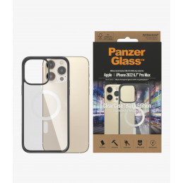 PanzerGlass ClearCase MagSafe matkapuhelimen suojakotelo 17 cm (6.7") Suojus Musta, Läpinäkyvä