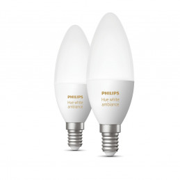 Philips Hue White ambiance 2 kpl n paketti E14