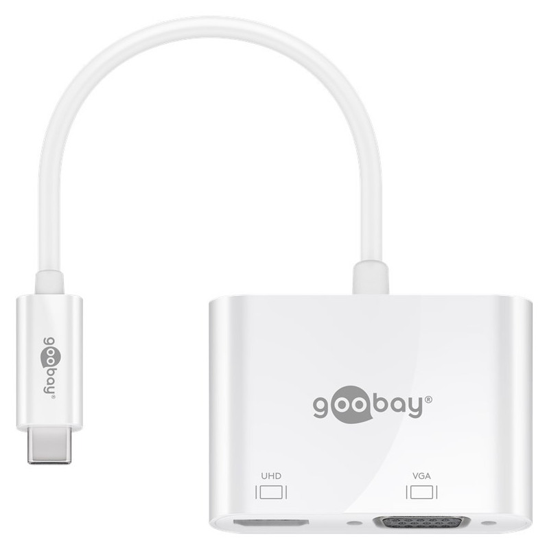 Goobay 52430 kannettavien tietokoneiden telakka ja porttitoistin Langallinen & langaton USB 3.2 Gen 1 (3.1 Gen 1) Type-A +