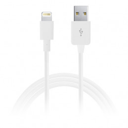 PURO 1.0m Lightning - USB 2.0 1 m Valkoinen