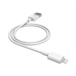 PURO 1.0m Lightning - USB 2.0 1 m Valkoinen