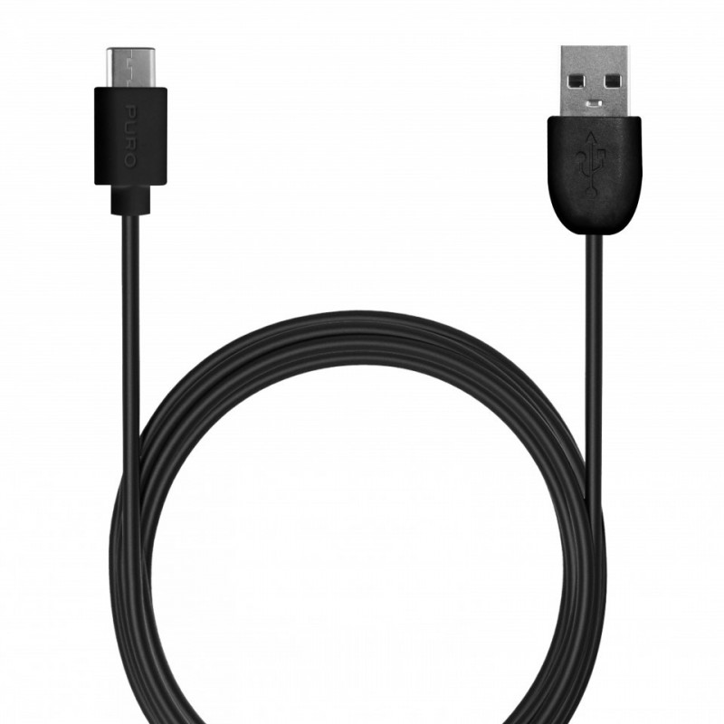 PURO CUSBC31 USB-kaapeli 1 m USB 2.0 USB C Musta