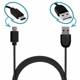 PURO CUSBC31 USB-kaapeli 1 m USB 2.0 USB C Musta