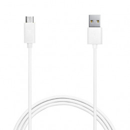 PURO MICROUSBCABLEC2 USB-kaapeli 1 m USB 2.0 USB A Micro-USB A Valkoinen