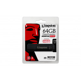 Kingston Technology DataTraveler 4000G2 with Management 64GB USB-muisti USB A-tyyppi 3.2 Gen 1 (3.1 Gen 1) Musta