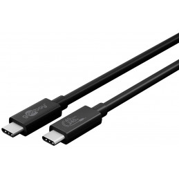 Goobay 61716 USB-kaapeli 0,7 m USB4 Gen 3x2 USB C Musta