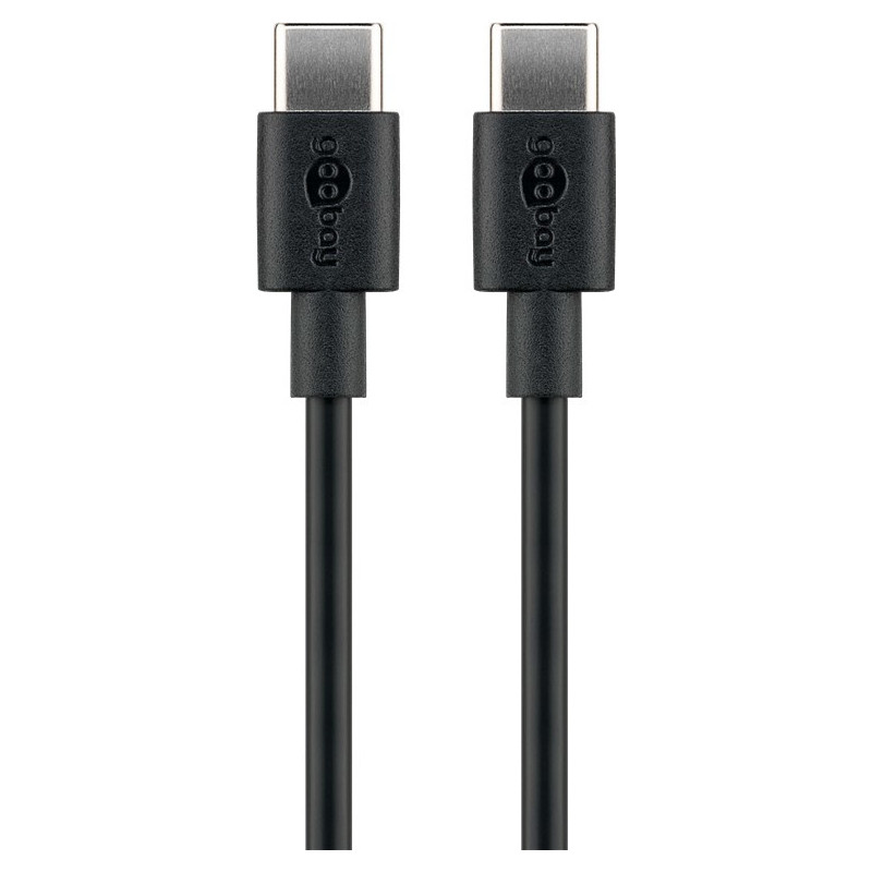 Goobay 51243 USB-kaapeli 2 m USB 2.0 USB C Musta