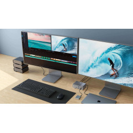 Targus HyperDrive GEN2 Thunderbolt 3 40000 Mbit s Harmaa