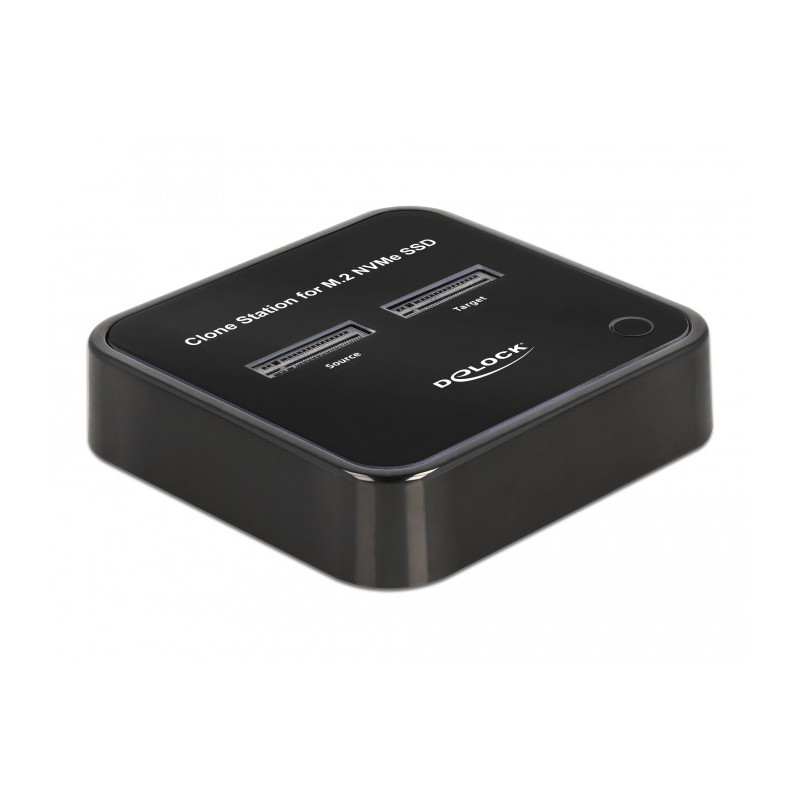 DeLOCK 64177 tallennusaseman telakointiasema USB 3.2 Gen 2 (3.1 Gen 2) Type-C Musta