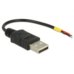 DeLOCK 85250 USB-kaapeli 0,1 m USB 2.0 USB A Musta