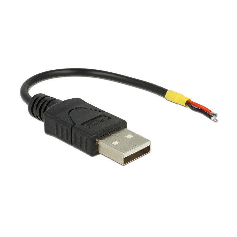 DeLOCK 85250 USB-kaapeli 0,1 m USB 2.0 USB A Musta