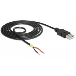 DeLOCK 85664 USB-kaapeli 1,5 m USB 2.0 USB A Musta